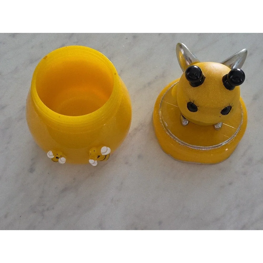 Handmade‎ Resin Bee Honey Pot Jar